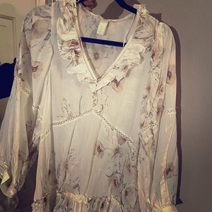 H&M Pastel Floral Flowy Dress